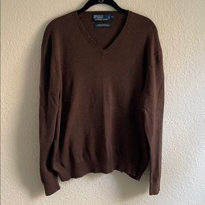 Men’s dark brown sweater Ralph Lauren Polo